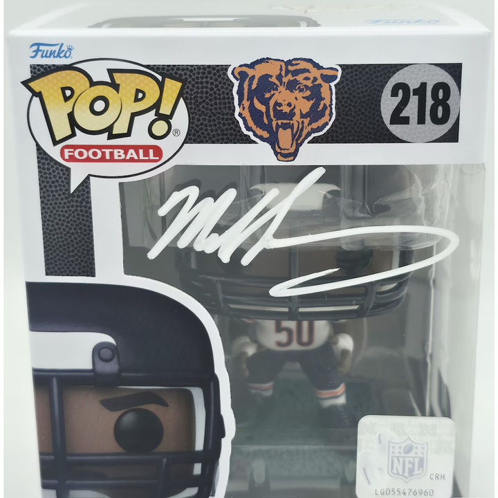 Mike Singletary Autographed Funko #218 Funko Pop Vinyl Figurine Chicago Bears - Beckett