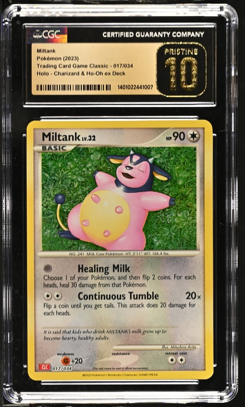 Miltank 017/034 Trading Card Game Classic - CLV, CLC, CLB  Charizard & Ho-Oh ex Deck - CLC - 2023 Pokemon - CGC 10