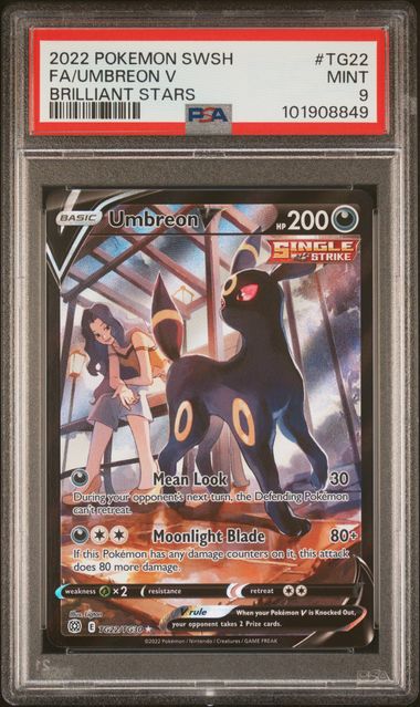 Umbreon V TG22/TG30 Trainer Gallery Brilliant Stars - 2022 Pokemon - PSA 9