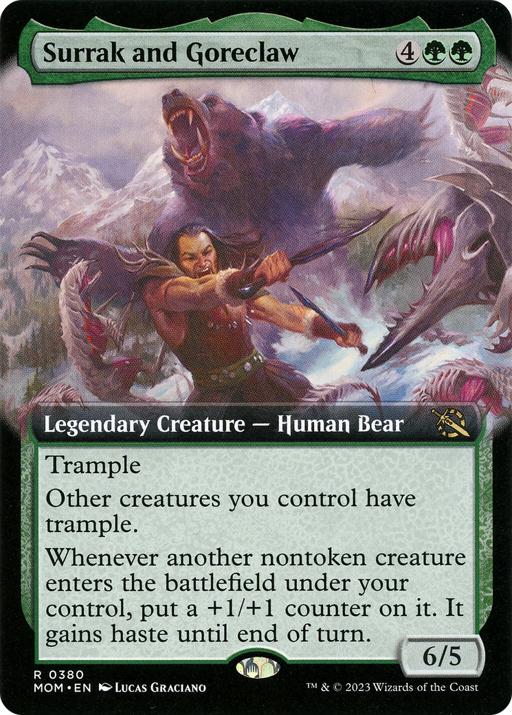 Surrak and Goreclaw (Extended Art) - March of the Machine (MOM)