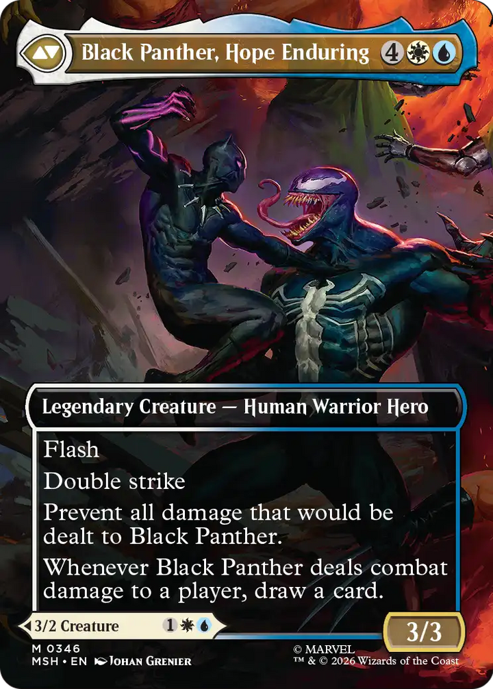 King T'Challa (Borderless) (0346) - Marvel Super Heroes (MSH)