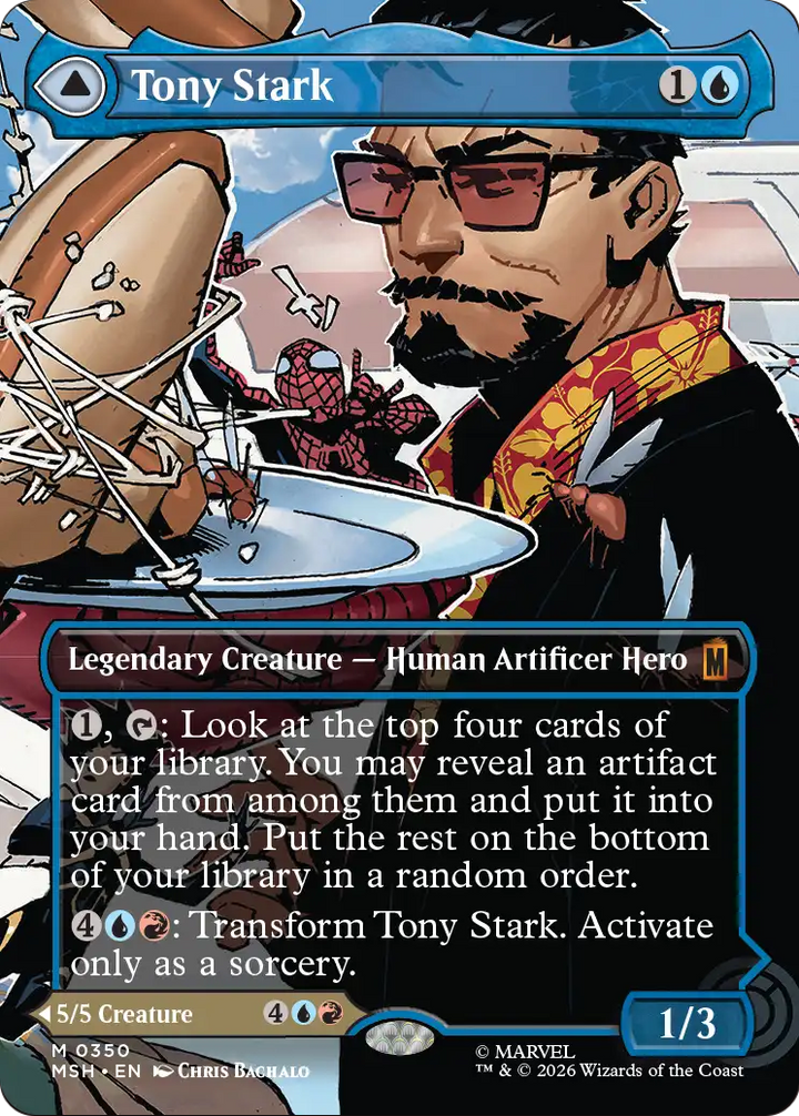 Tony Stark (Borderless) (0350) - Marvel Super Heroes (MSH)