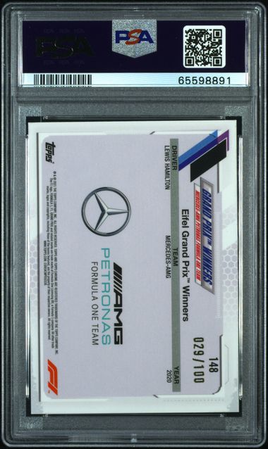 2021 Topps Chrome F1 Sapphire - Lewis Hamilton 148 - Negative - PSA 10