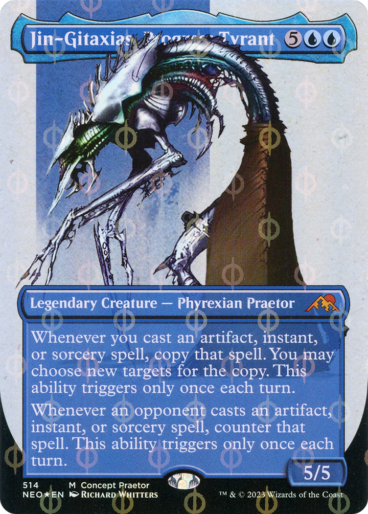 Jin-Gitaxias, Progress Tyrant (Concept Praetor) (Step-And-Compleat Foil) - Phyrexia: All Will Be One (ONE)