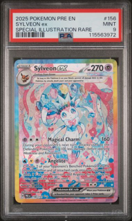 Sylveon ex 156/131 Prismatic Evolutions - 2025 Pokemon - PSA 9