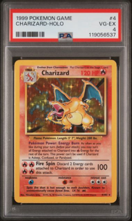 Charizard 4/102 Base Set - 1999 Pokemon - PSA 4