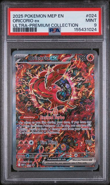 Oricorio ex 024 Mega Evolution Promo - 2025 Pokemon - PSA 9