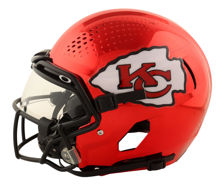 Patrick Mahomes Autographed Chiefs Custom Full-Size Authentic On-Field Zero2 Helmet with Visor (Fanatics COA)