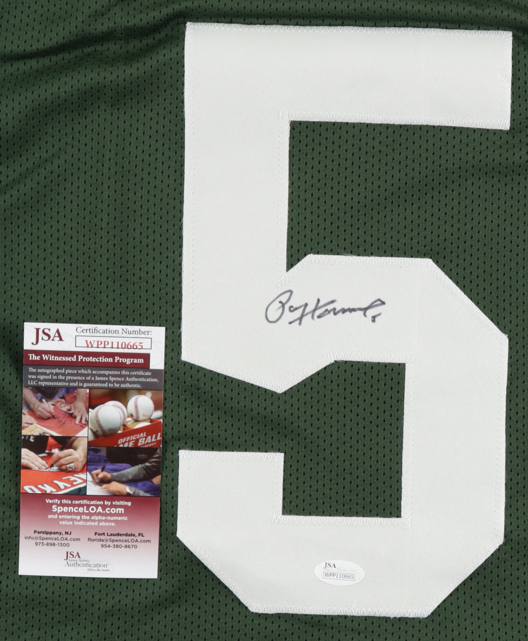 Paul Hornung Signed Autographed Career Highlight Stat Custom Jersey (JSA)