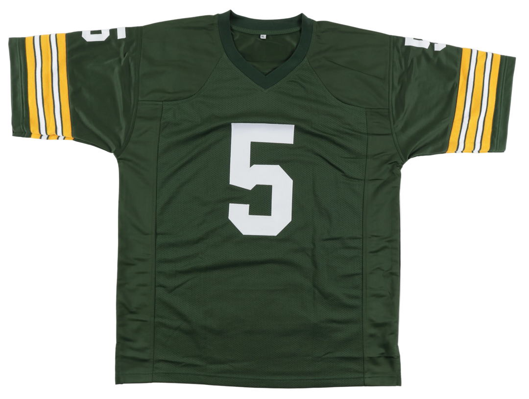 Paul Hornung Signed Autographed Career Highlight Stat Custom Jersey (JSA)