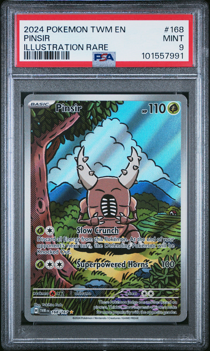 Pinsir - 168/167 - SV06: Twilight Masquerade (TWM) - 2024 Pokemon - PSA 9