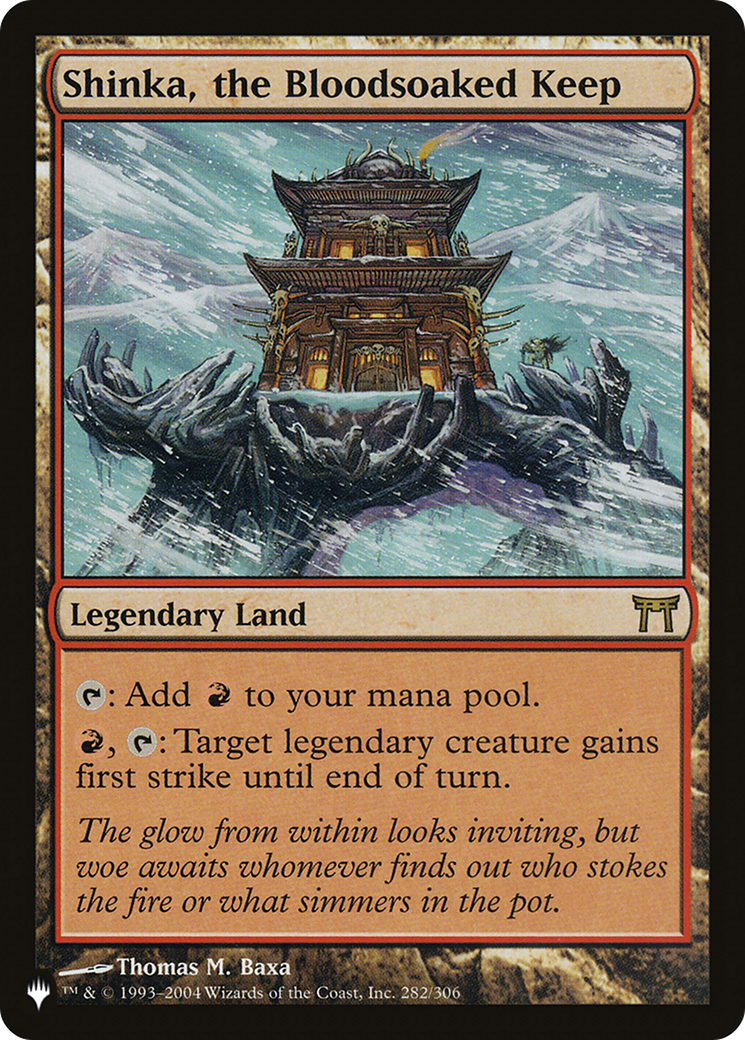 Shinka, the Bloodsoaked Keep - The List Reprints (LIST)