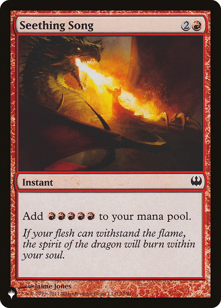 Seething Song (DDG) - The List Reprints (LIST)