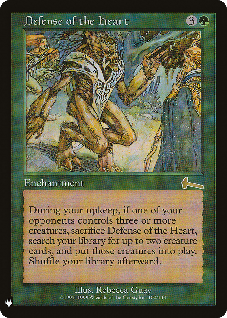 Defense of the Heart - The List Reprints (LIST)