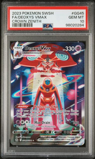 Deoxys Vmax GG45/GG70 Crown Zenith - 2023 Pokemon - PSA 10