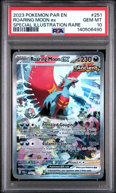 Roaring Moon EX - 251/182 - Paradox Rift - 2023 Pokemon - PSA 10