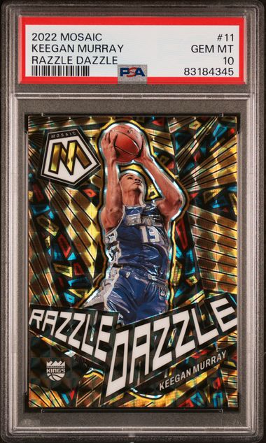 2022 Panini Mosaic - Keegan Murray 11 - Razzle Dazzle - PSA 10