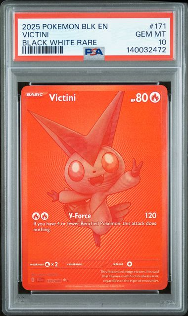 Victini - 172/086 - SV: White Flare - 2025 Pokemon - PSA 10