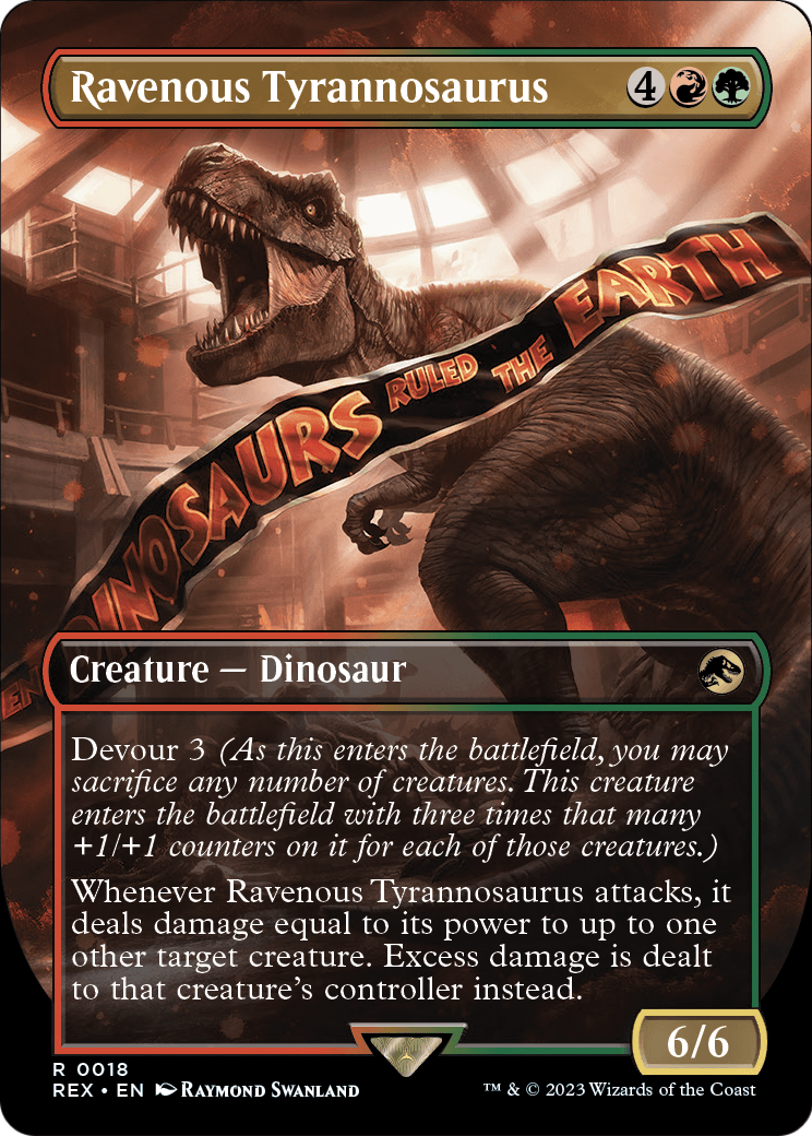 Ravenous Tyrannosaurus (Borderless) - Universes Beyond: Jurassic World Collection (REX)