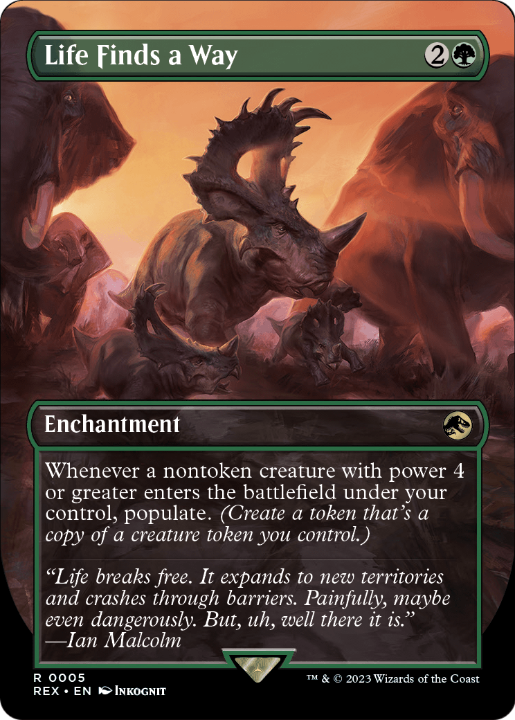 Life Finds a Way (Borderless) - Universes Beyond: Jurassic World Collection (REX)