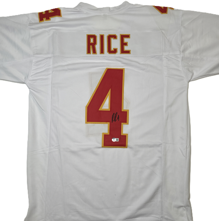 Rashee Rice Autographed Signed Custom Chiefs Jersey - Beckett Certified