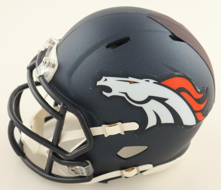 Riley Moss Autographed Signed Speed Mini Helmet - (Beckett)