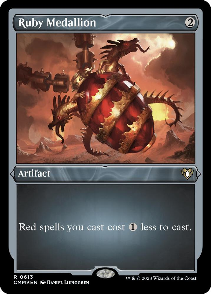 Ruby Medallion (Foil Etched) - Commander Masters (CMM)
