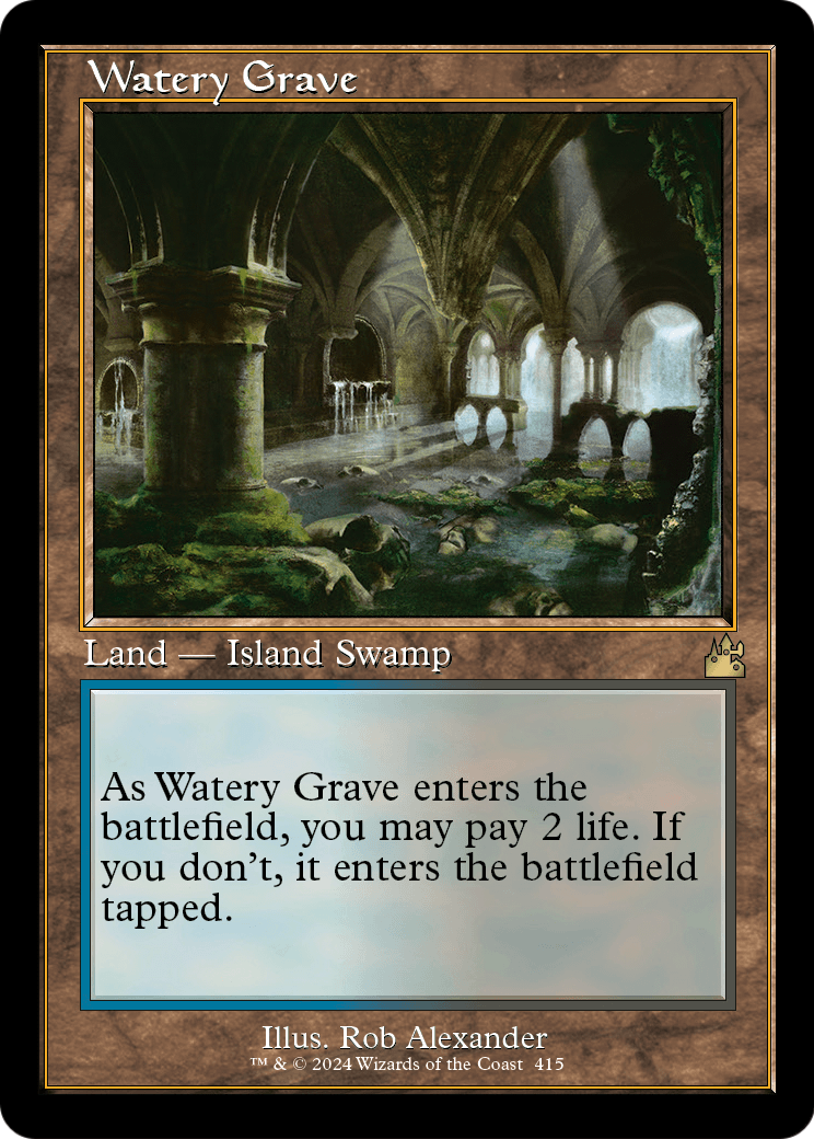 Watery Grave (Retro Frame) - Ravnica Remastered (RVR)