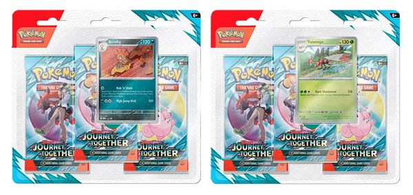 2025 Pokemon SV - Journey Together 3 Pack Blister – Cash Cards
