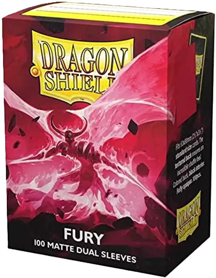 Dragon Shield Fury Dual Matte Sleeves | TCG Deck Protectors | Cash