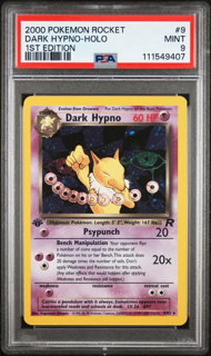 Dark Hypno 9/82 Rocket 1st Edition - 2000 Pokemon - PSA 9