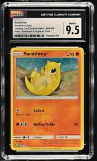 Sandshrew 008/034 Trading Card Game Classic - CLV, CLC, CLB  Venusaur & Lugia ex Deck CLV - 2023 Pokemon - CGC 9.5