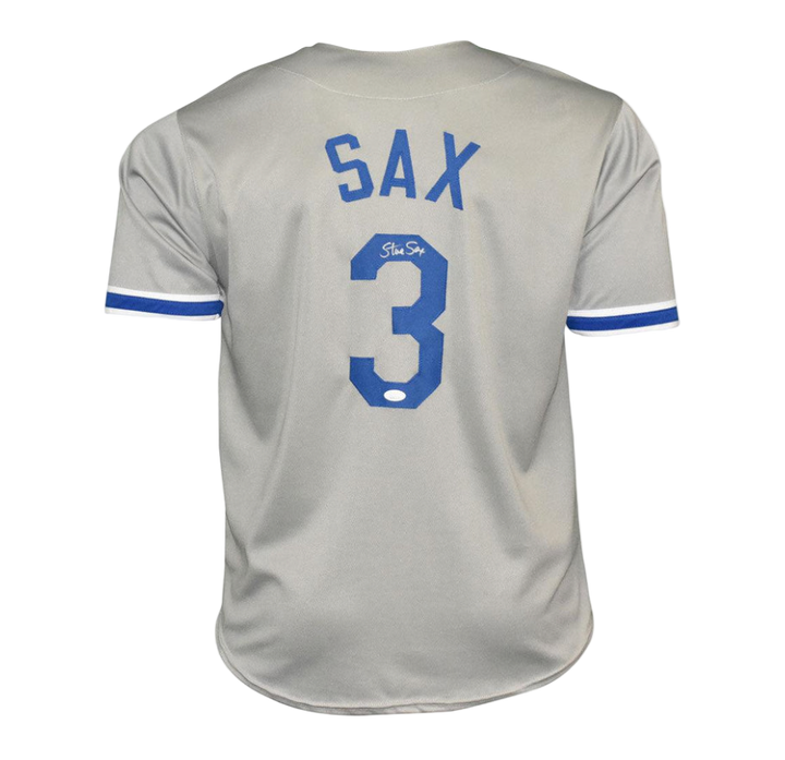 Steve Sax Autographed Signed Los Angeles Dodgers  Baseball Jersey (JSA)