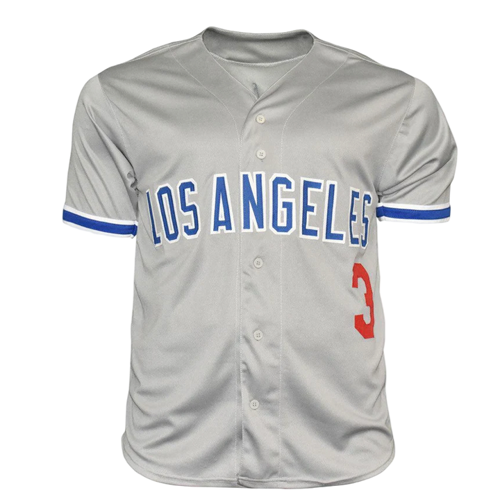 Steve Sax Autographed Signed Los Angeles Dodgers  Baseball Jersey (JSA)