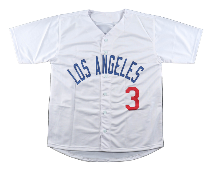 Steve Sax Autographed Signed Los Angeles Dodgers  Baseball Jersey (Schwartz)