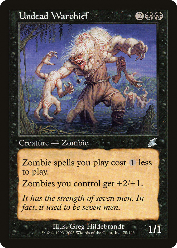 Undead Warchief - Scourge (SCG)