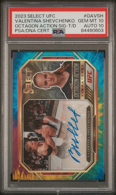 2023 Panini Select UFC - Valentina Shevchenko OAVSH - Tie Dye Signature /25 - PSA 10 / 10