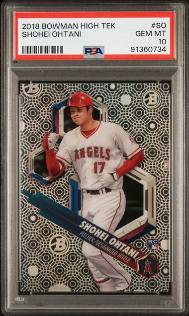 2018 Topps Bowman High Tek - Shohei Ohtani SO - PSA 10