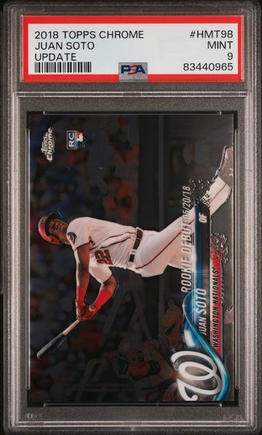 2018 Topps Chrome Baseball - Juan Soto HMT98 - Update - PSA 9