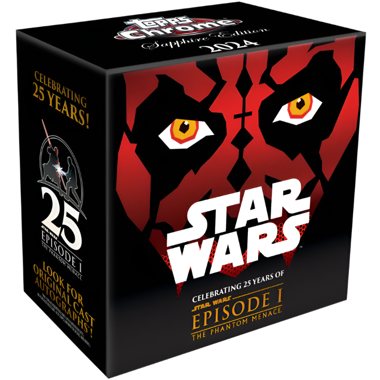 2024 Topps Star Wars: The Phantom Menace Topps Chrome Sapphire Edition Hobby Box