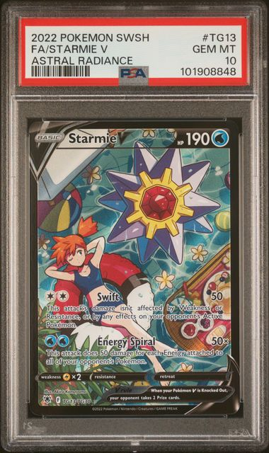 Starmie V - TG13/TG30 - Full Art - Astral Radiance - 2022 Pokemon - PSA 10