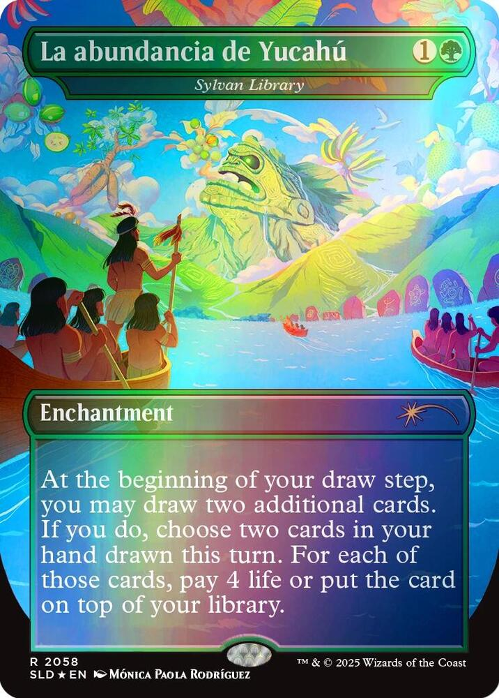 La abundancia de Yucahú - Sylvan Library (Rainbow Foil) - Secret Lair Drop Series (SLD)