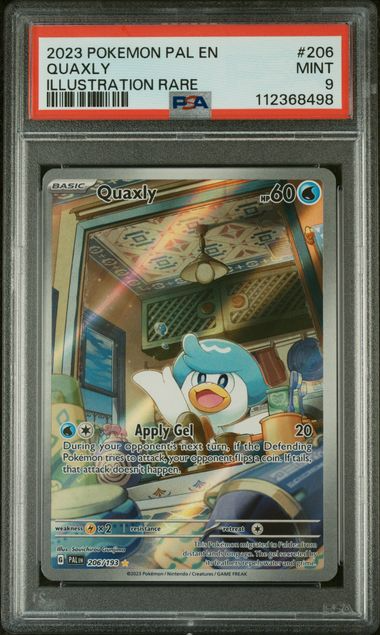 Quaxly - 206/193 - Illustration Rare - Paldea Evolved - 2023 Pokemon - PSA 9