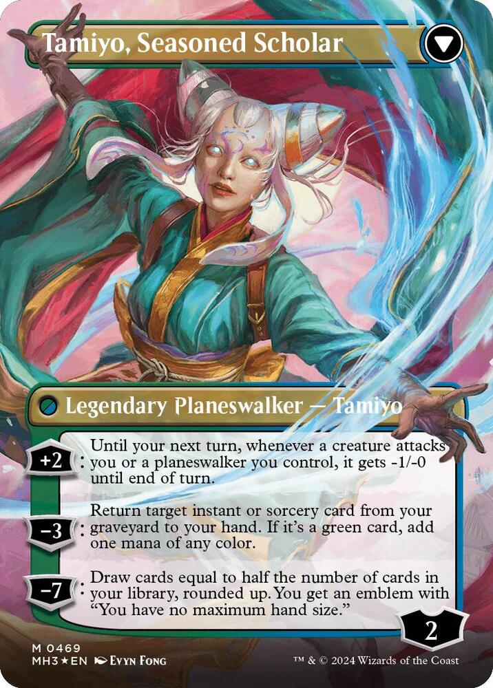 Tamiyo, Inquisitive Student (Borderless) (Textured Foil) - Modern Horizons 3 (MH3)
