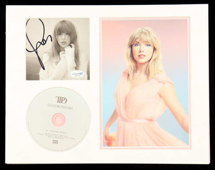 Taylor Swift Signed "The Tortured Poets Department" 11x14 Custom Framed Matted CD Insert Display (ACOA)