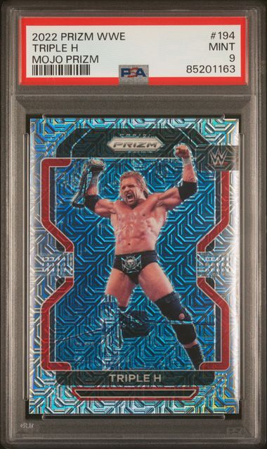 2022 Panini Select WWE - Triple H 194 -Mojo Prizm /25 - PSA 9