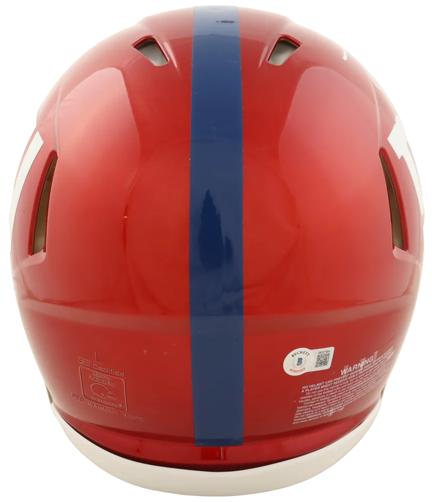 Tommy DeVito Autographed Signed Full Size Authentic On-Field Giants NFL Speed Helmet (Beckett)