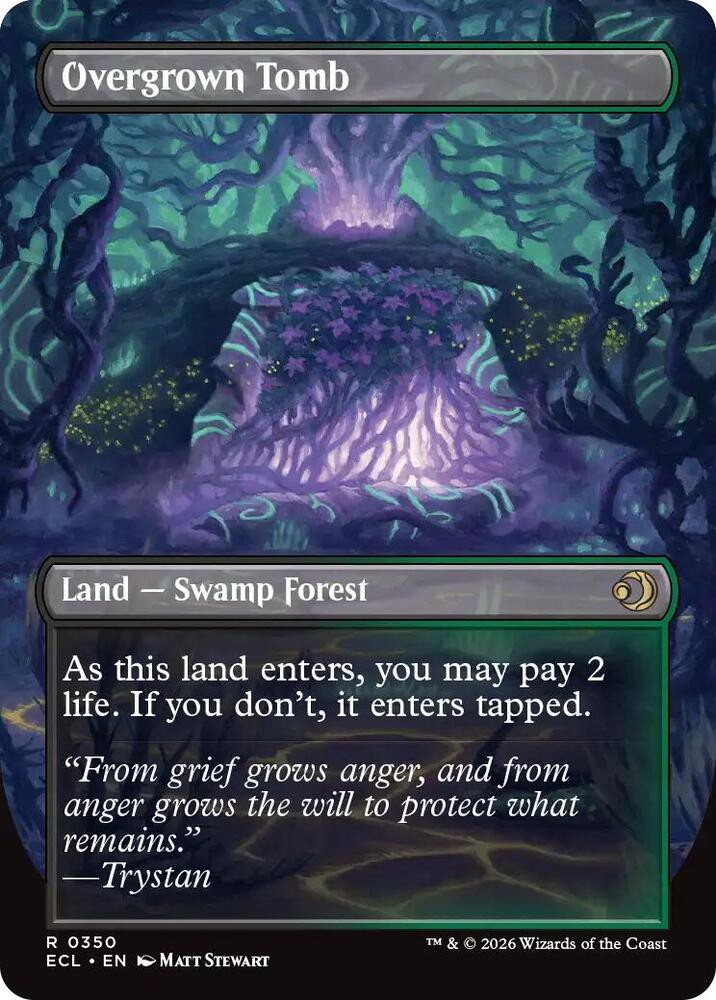 Overgrown Tomb (Borderless) - Lorwyn Eclipsed (ECL)