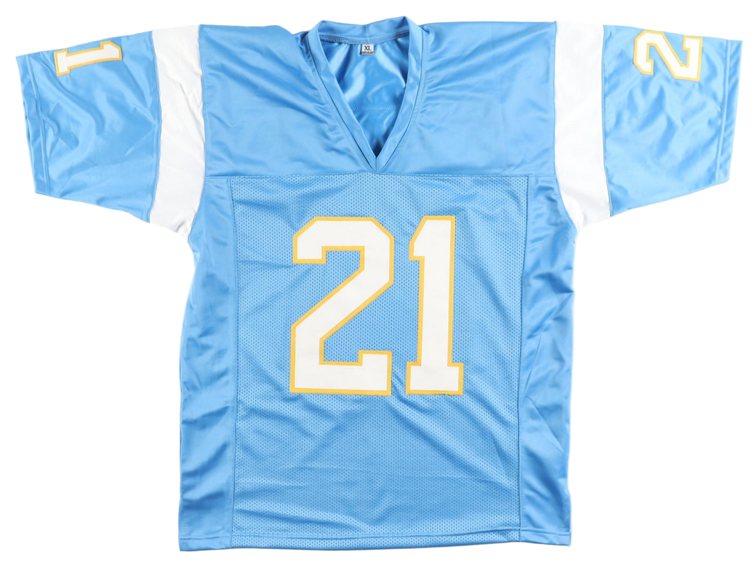 Ladanian Tomlinson Autographed Signed San Diego Blue Football Jersey (Beckett)