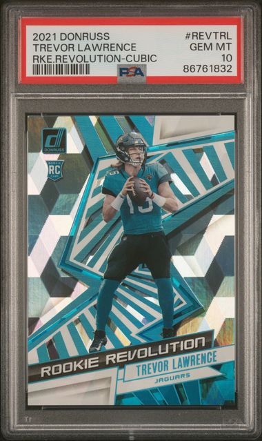 2021 Panini Donruss - Trevor Lawrence Rev-trl - Revolution Cubic /50 - PSA 10